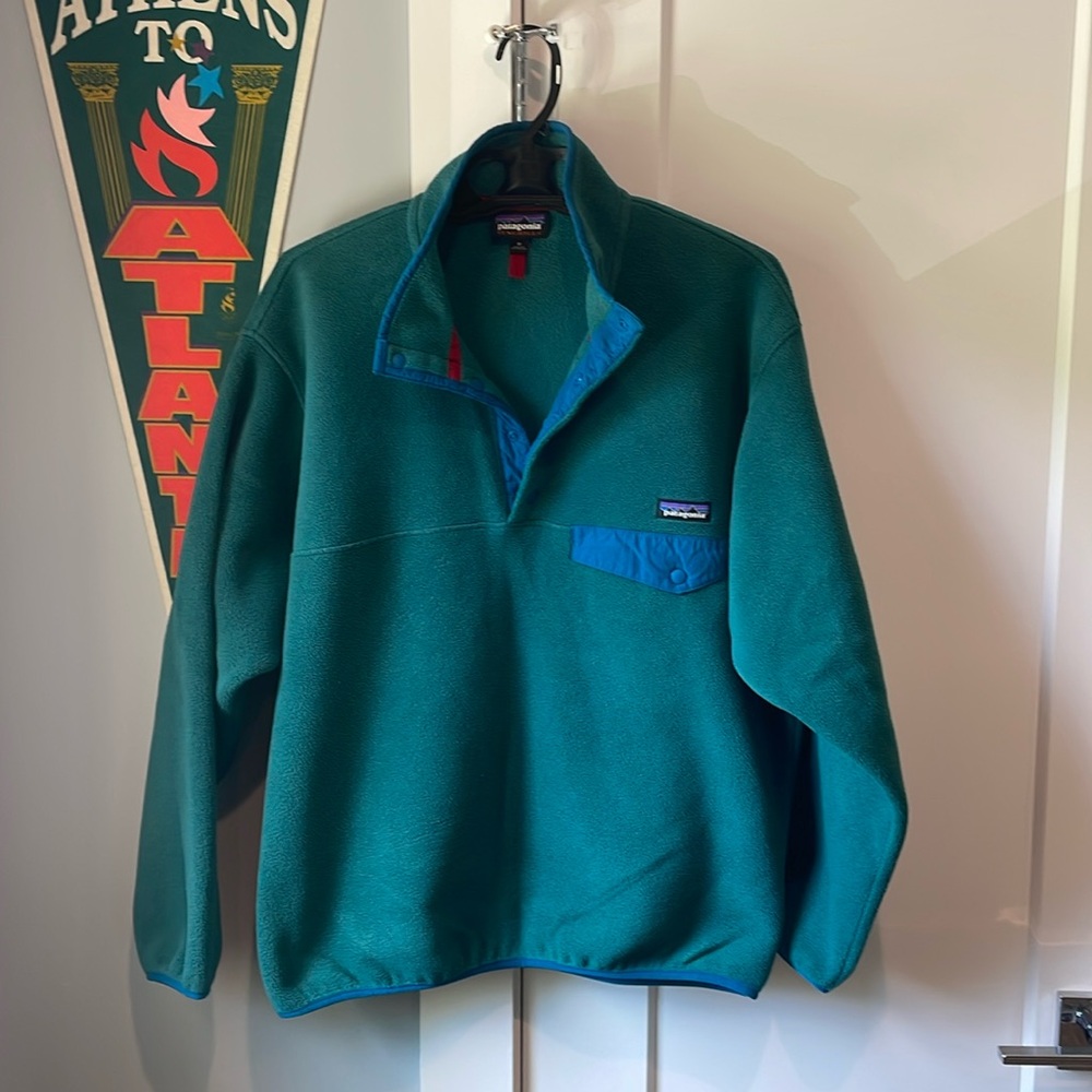 Aqua Green Patagonia Synchilla Sweater